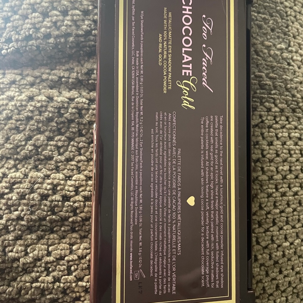 Too face chocolate gold palette